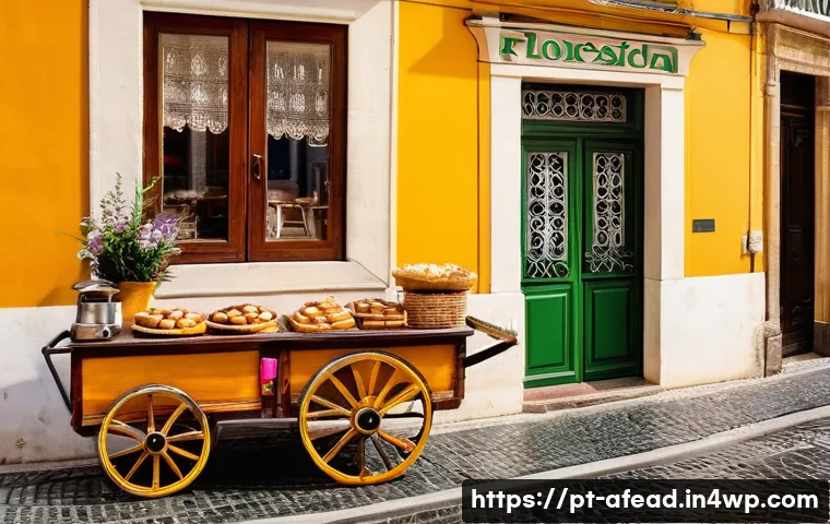 지역 사회와 공동체의 관계 강화 - **Vibrant Portuguese Neighborhood Street Scene:** A bustling and charming street in a typical Portug...